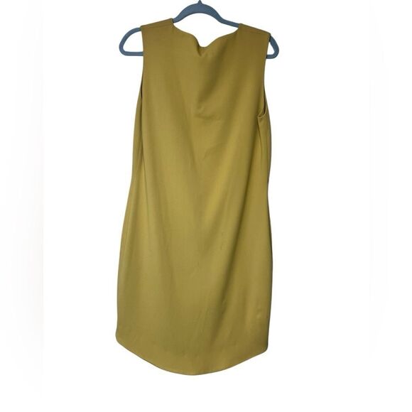 AMEN Italy Yellow Sleeveless High-Low Dress Size 46 (US 10) Minimalist Elegant - Picture 4 of 6